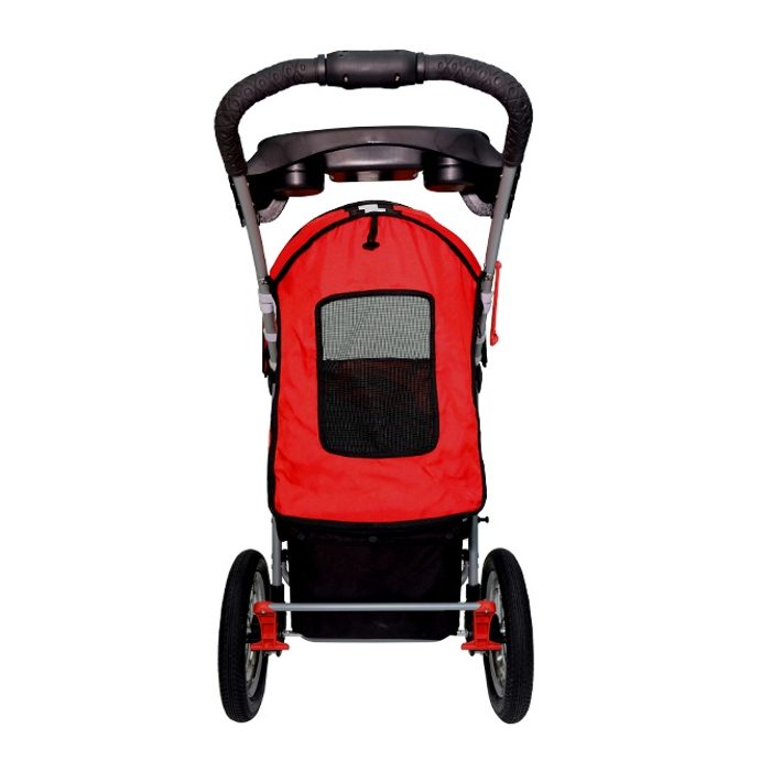 red jogger stroller