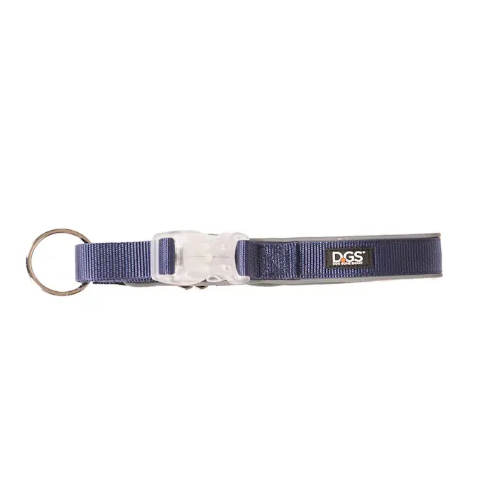 DGS rechargeable LED Safety Dog Collar_Navy