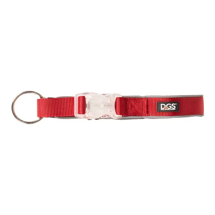 DGS rechargeable LED Safety Dog Collar_Red