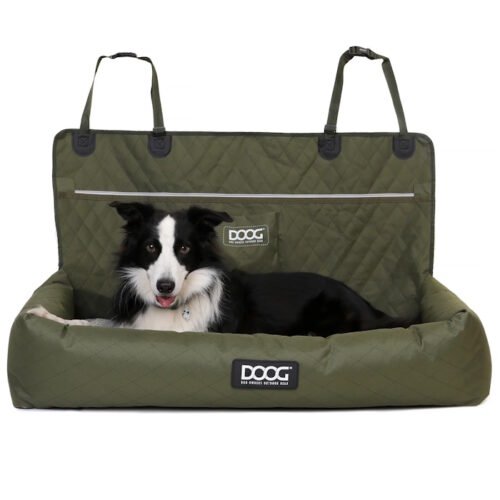 DOOG Large Car Travel Booster Seat Bed for Dogs_green