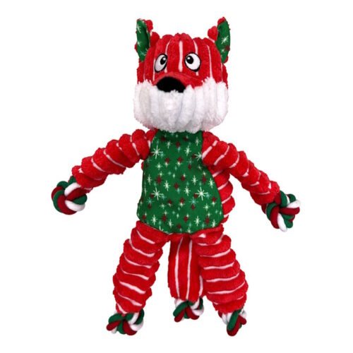 KONG Floppy Knots Holiday Fox Dog Toy